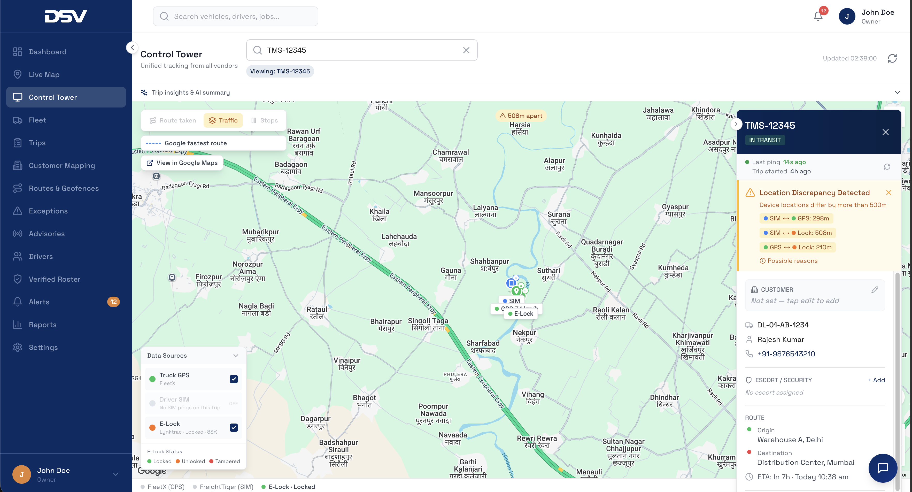 DSV TMS - AI-powered solution by 360Labs