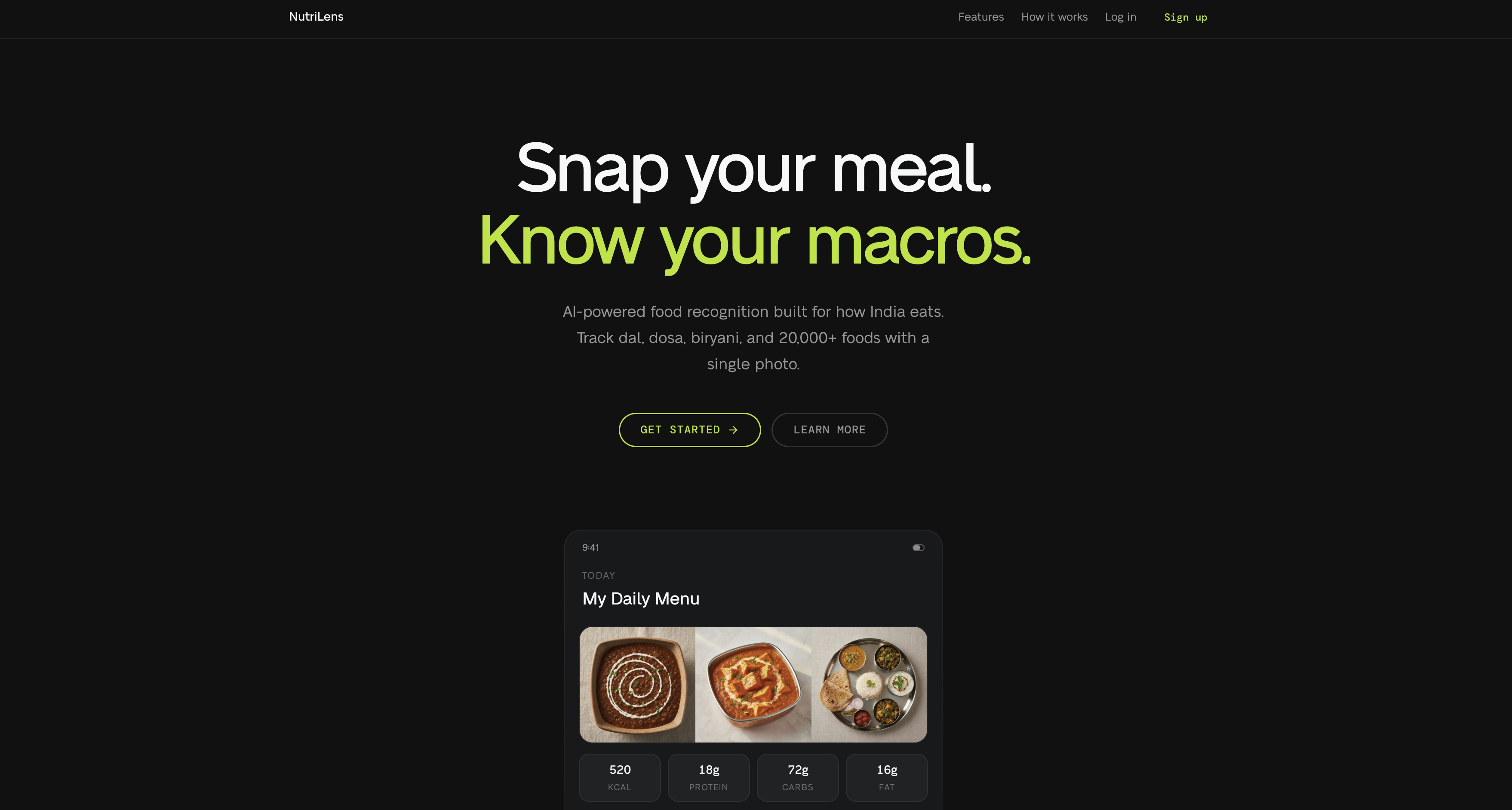 AI-Native Nutrition Tracker - AI-powered solution by 360Labs